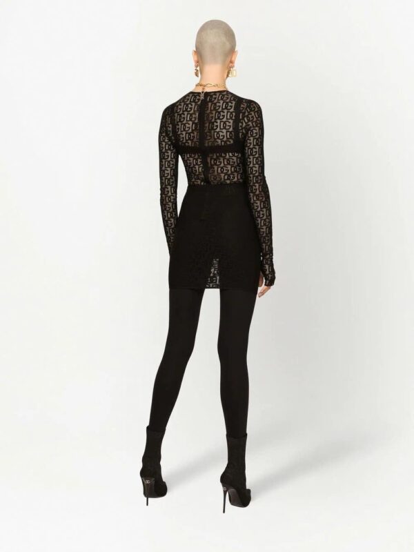 Dolce & Gabbana  DG-embroidered minidress - Image 4