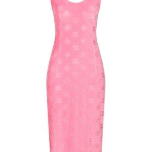 Dolce & Gabbana  logo-detail sleeveless midi dress