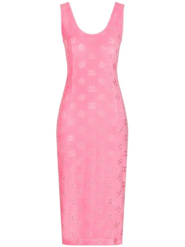 Dolce & Gabbana  logo-detail sleeveless midi dress