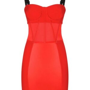 Dolce & Gabbana  silk corset mini dress