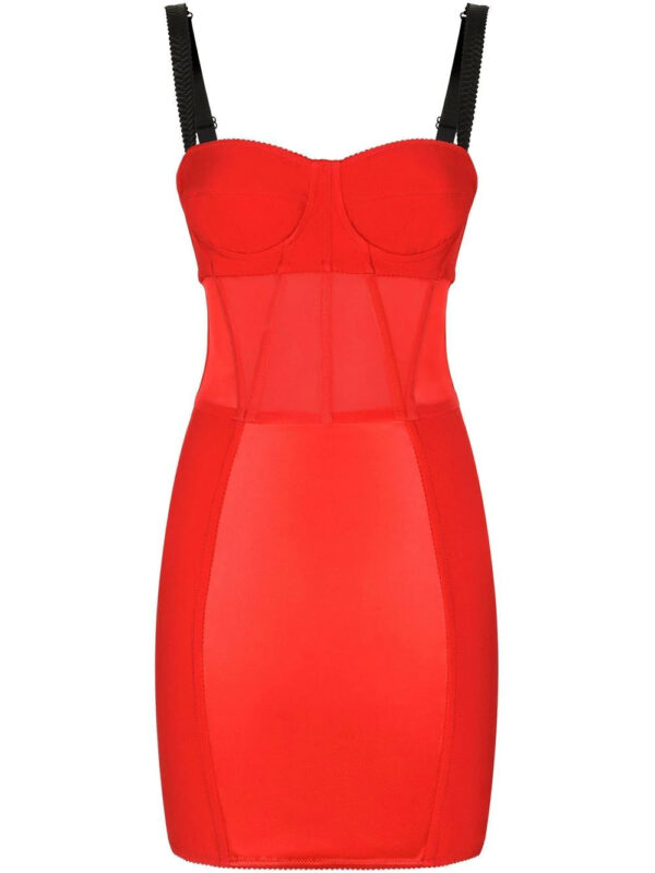 Dolce & Gabbana  silk corset mini dress