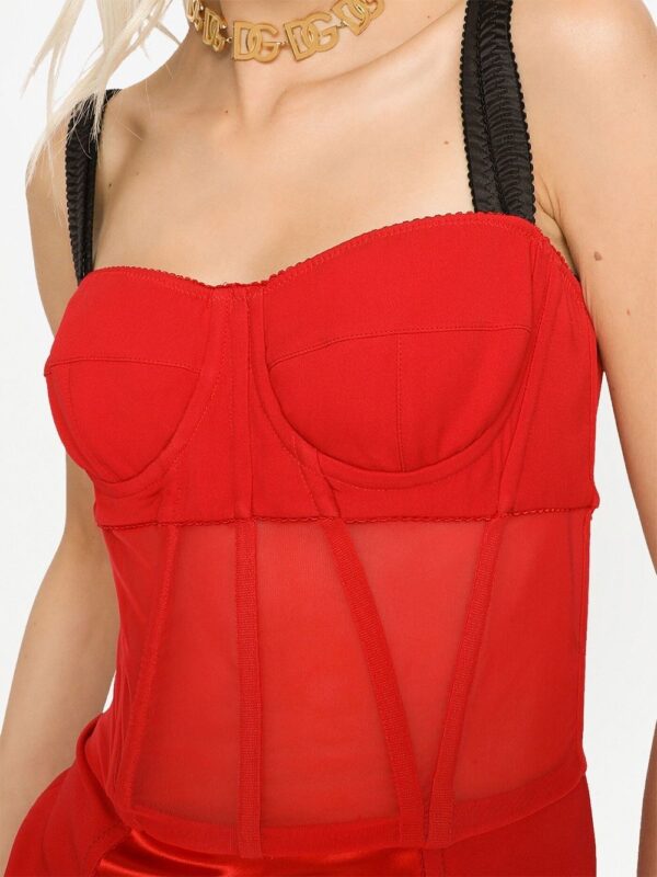 Dolce & Gabbana  silk corset mini dress - Image 4