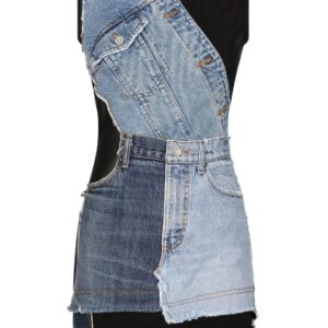 Dolce & Gabbana  denim patchwork sleeveless dress