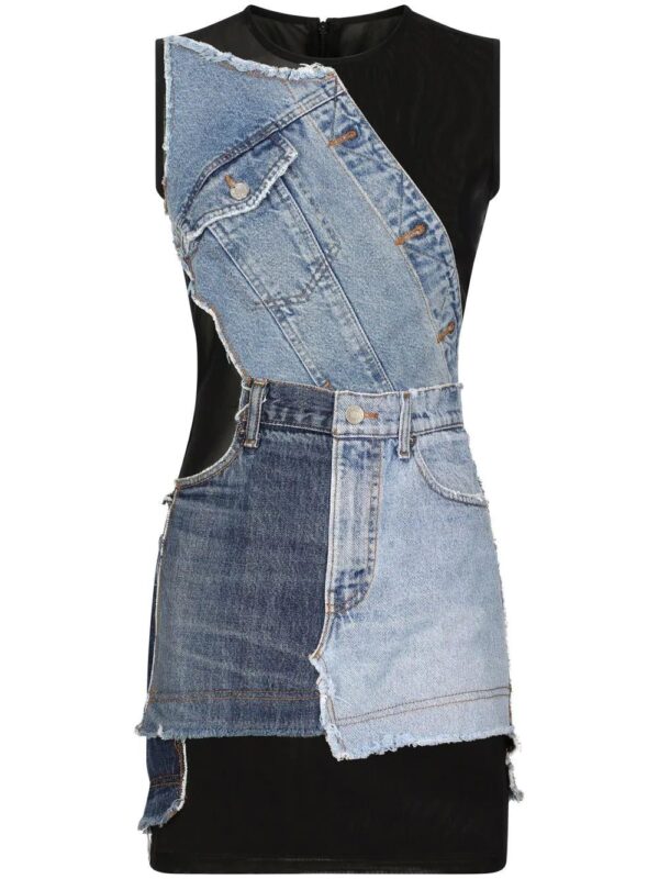 Dolce & Gabbana  denim patchwork sleeveless dress