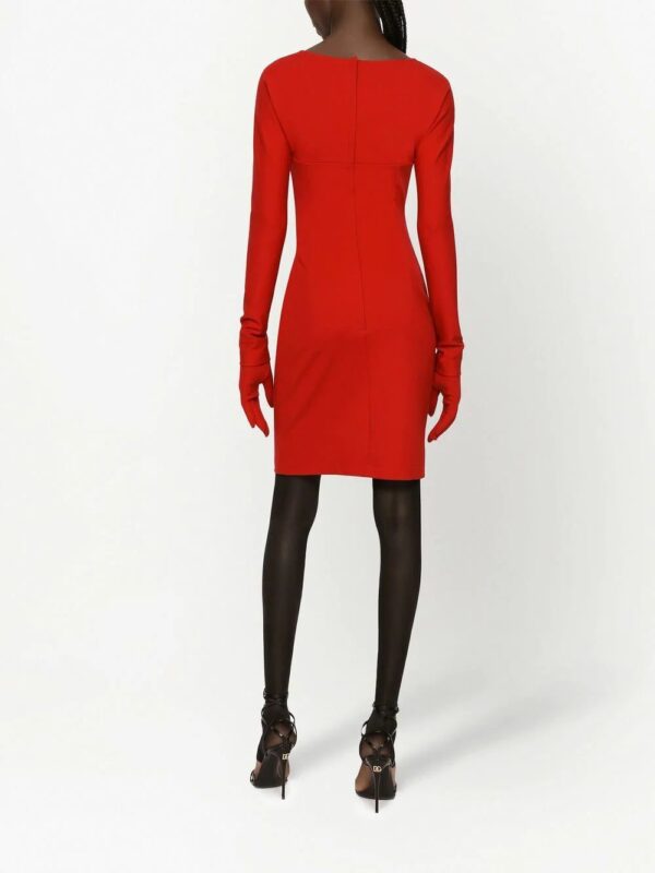 Dolce & Gabbana  cut-out detail mini dress - Image 4