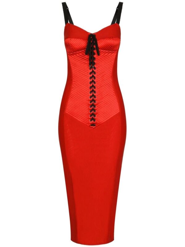 Dolce & Gabbana  lace-up detail corset dress
