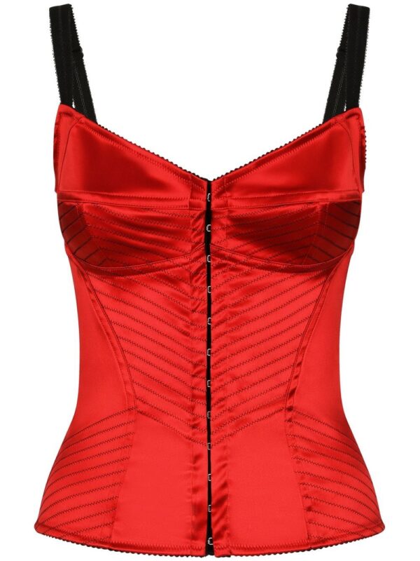 Dolce & Gabbana  topstitched corset-style top