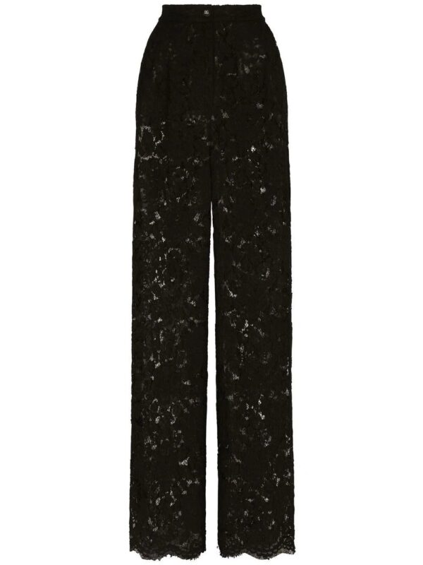 Dolce & Gabbana  floral lace tailored trousers