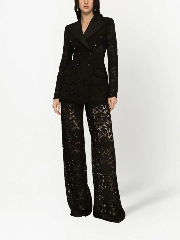 Dolce & Gabbana  floral lace tailored trousers - Image 3