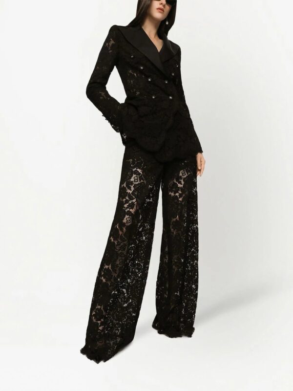 Dolce & Gabbana  floral lace tailored trousers - Image 2