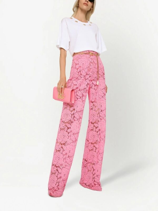 Dolce & Gabbana  floral lace tailored trousers - Image 2