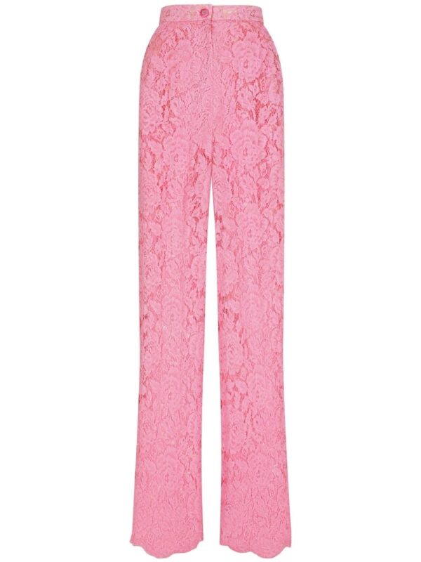 Dolce & Gabbana  floral lace tailored trousers