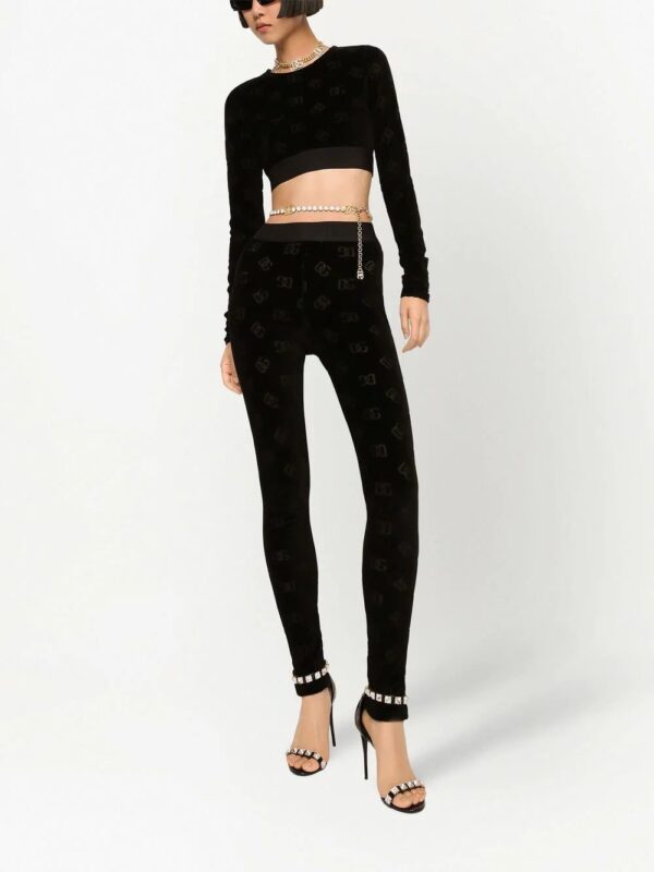 Dolce & Gabbana  logo-print cotton leggings - Image 2