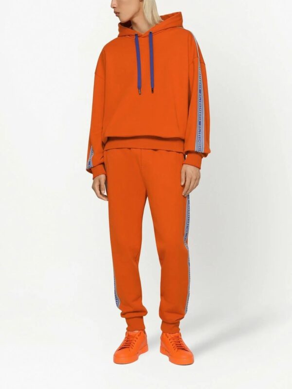 Dolce & Gabbana  logo-stripe cotton track pants - Image 2