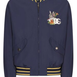Dolce & Gabbana logo-patch bomber jacket