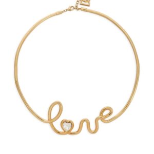 Dolce & Gabbana  letter-charm sculpted choker necklace