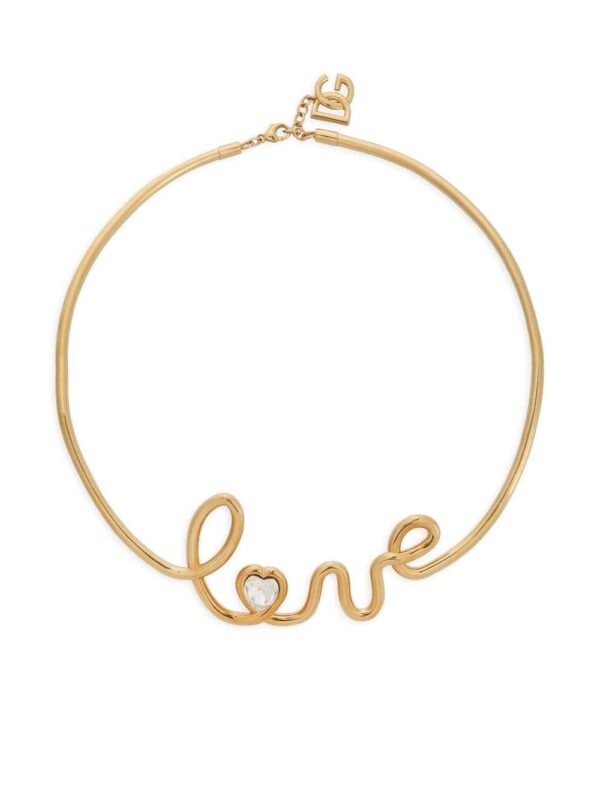 Dolce & Gabbana  letter-charm sculpted choker necklace