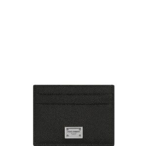 Dolce & Gabbana  logo-plaque leather cardholder