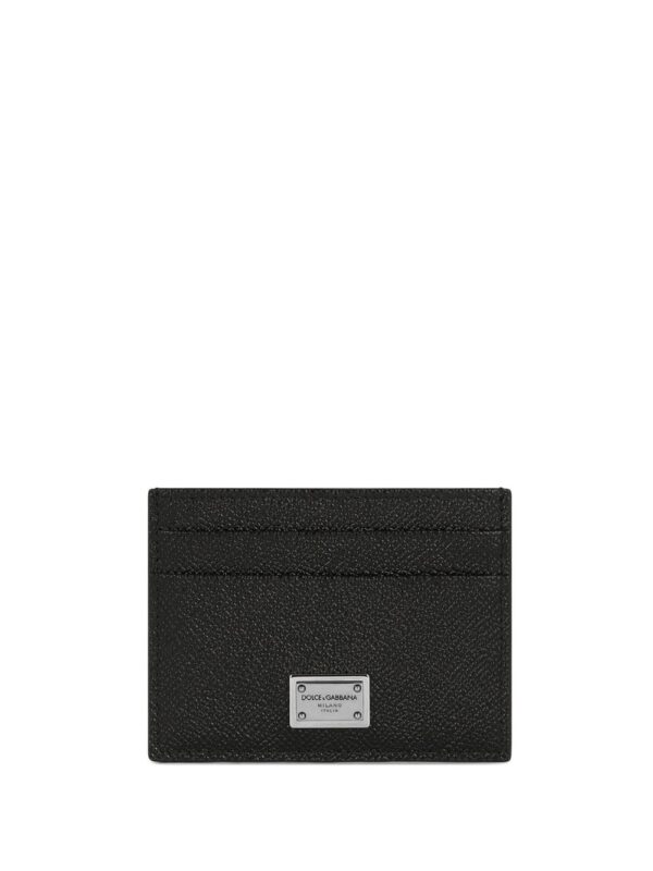 Dolce & Gabbana  logo-plaque leather cardholder