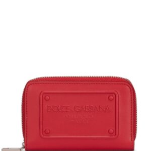 Dolce & Gabbana logo-embossed leather zip-around wallet
