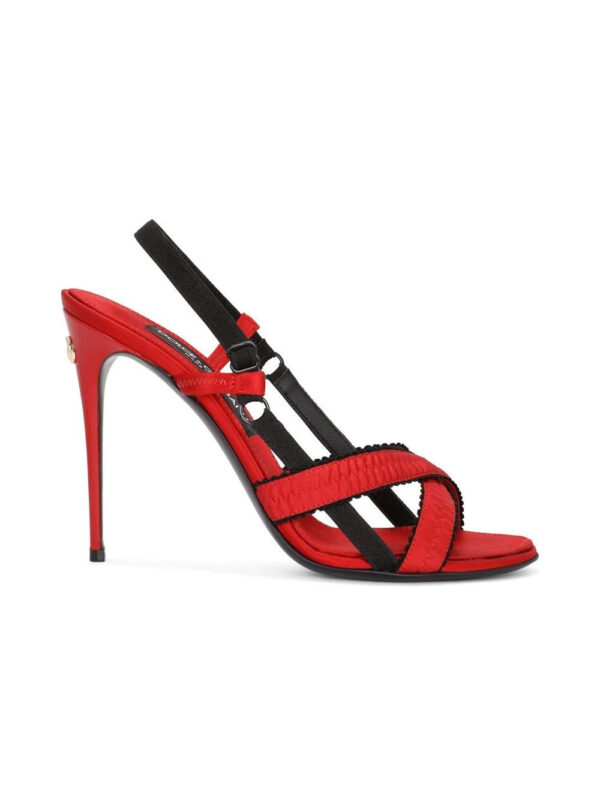 Dolce & Gabbana  105mm crossover-strap satin sandals