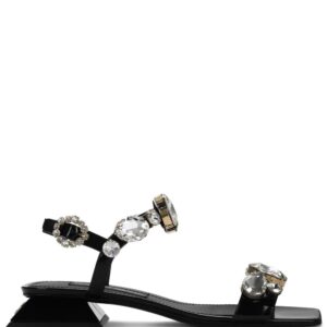 Dolce & Gabbana  crystal-embellished square-toe sandals