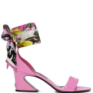 Dolce & Gabbana  60mm silk ankle wrap sandals