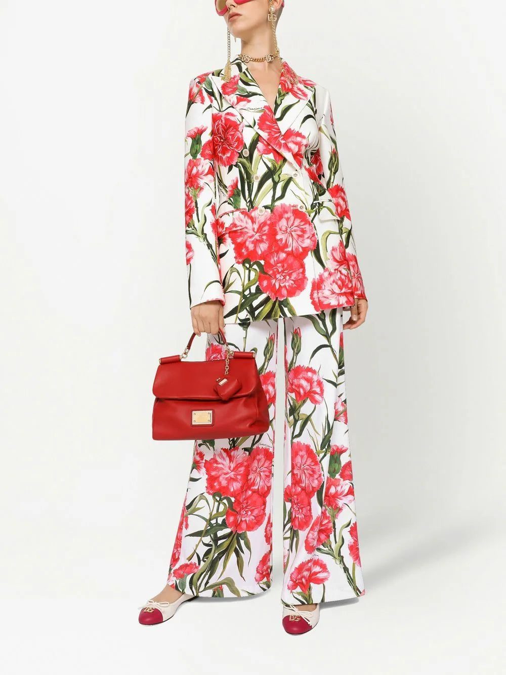 Dolce & Gabbana floral-print double-breasted blazer - Image 2