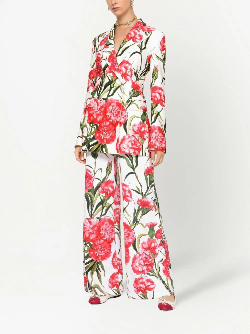 Dolce & Gabbana floral-print double-breasted blazer - Image 3
