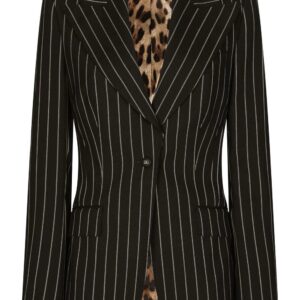 Dolce & Gabbana  pinstriped single-breasted blazer