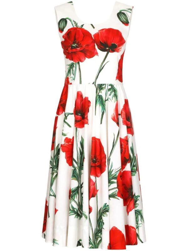 Dolce & Gabbana  floral-print midi dress
