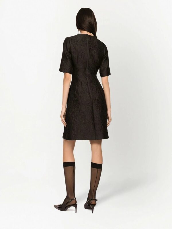 Dolce & Gabbana  brocade logo flared dress - Image 4