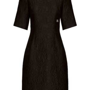 Dolce & Gabbana floral-jacquard midi dress
