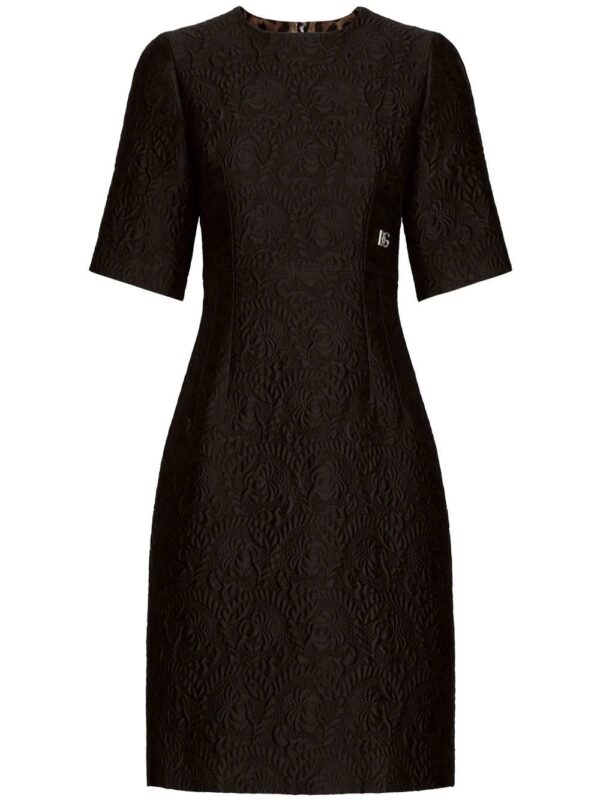 Dolce & Gabbana  brocade logo flared dress