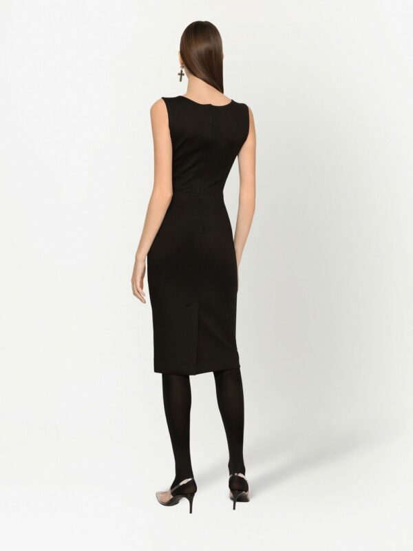 Dolce & Gabbana Milano-rib sleeveless midi dress - Image 3