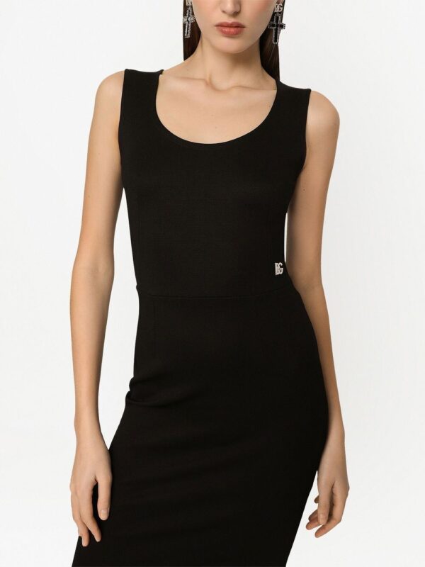 Dolce & Gabbana Milano-rib sleeveless midi dress - Image 2