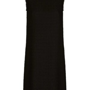 Dolce & Gabbana  logo-plaque crew-neck shift dress