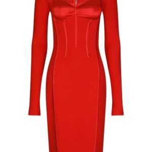 Dolce & Gabbana  long-sleeve corset dress