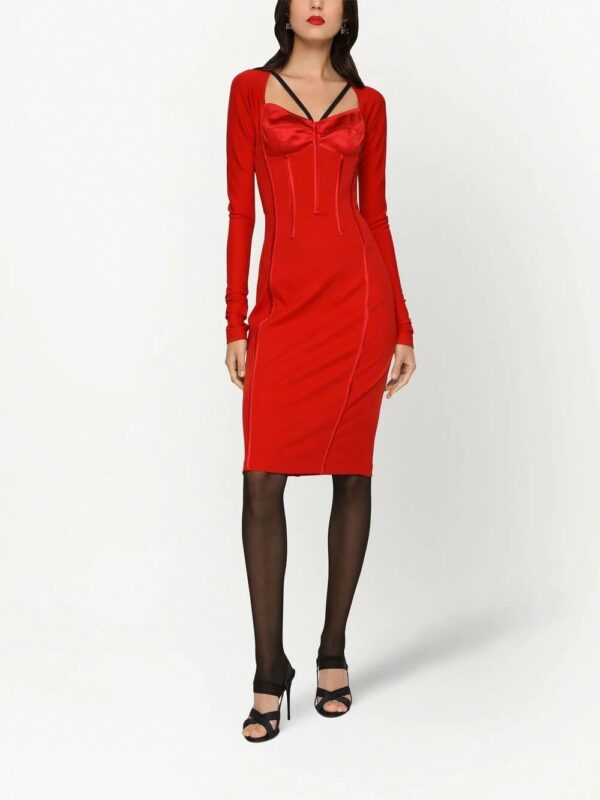 Dolce & Gabbana  long-sleeve corset dress - Image 3