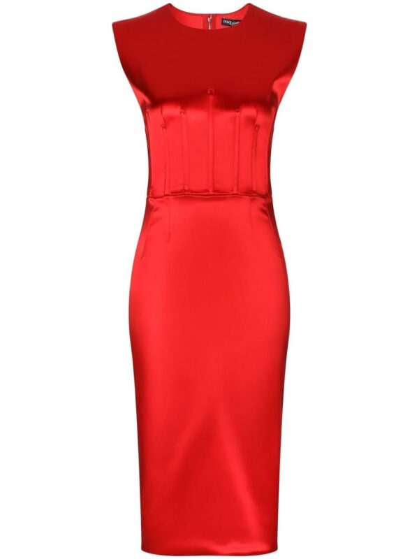 Dolce & Gabbana  sleeveless silk midi dress