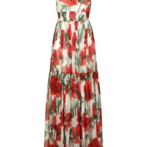 Dolce & Gabbana floral-print silk dress