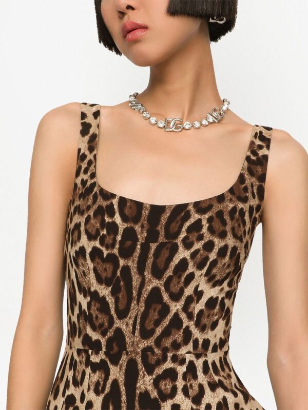 Dolce & Gabbana leopard-print sleeveless minidress - Image 5