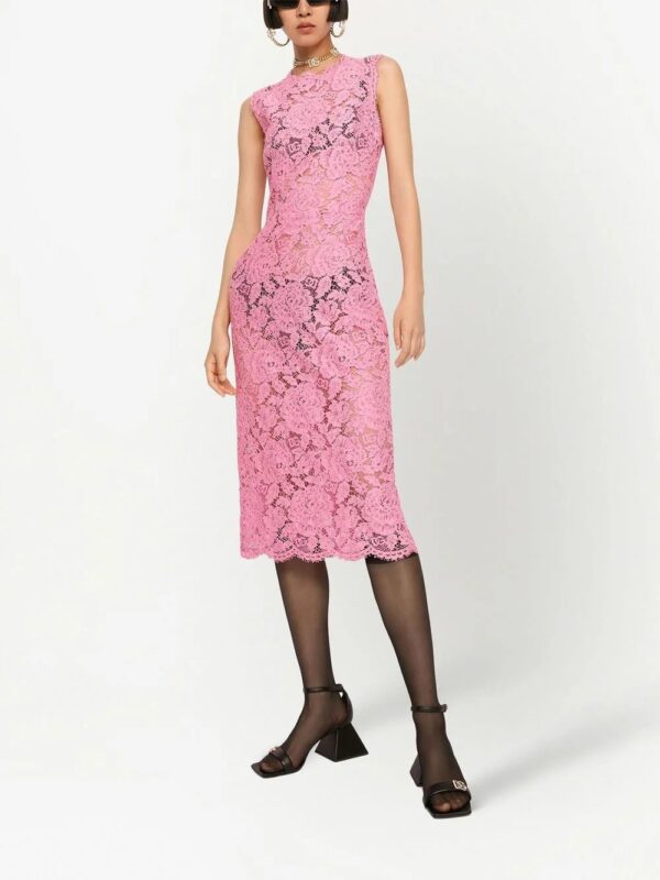 Dolce & Gabbana  sleeveless lace shift dress - Image 2