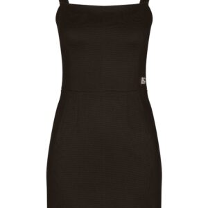 Dolce & Gabbana  logo plaque sleeveless mini dress
