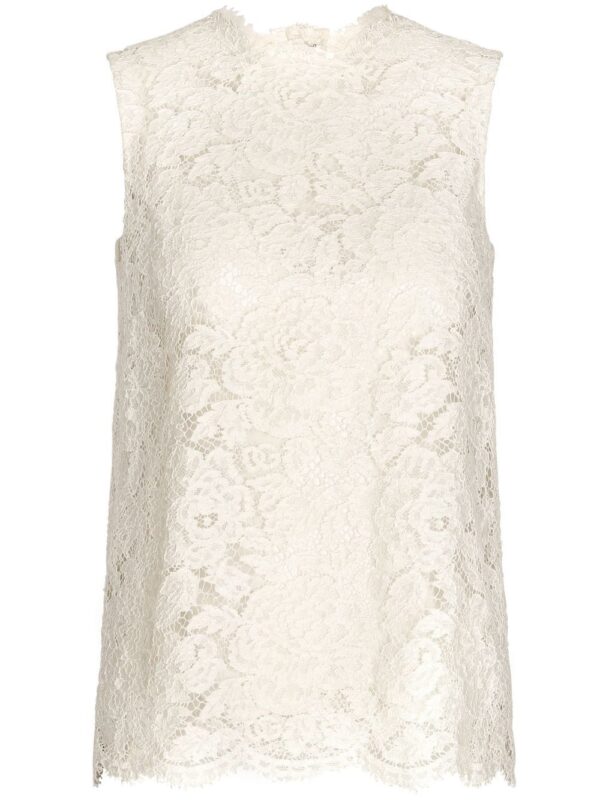 Dolce & Gabbana  floral-lace sleeveless top