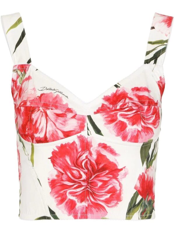 Dolce & Gabbana  floral-print bodice top