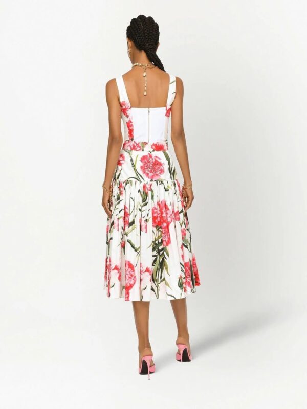 Dolce & Gabbana  floral-print bodice top - Image 4