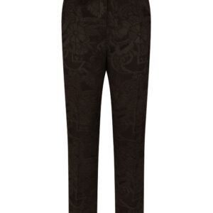 Dolce & Gabbana  floral-jacquard tapered-leg trousers