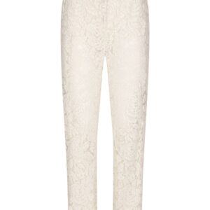 Dolce & Gabbana  floral-lace trousers