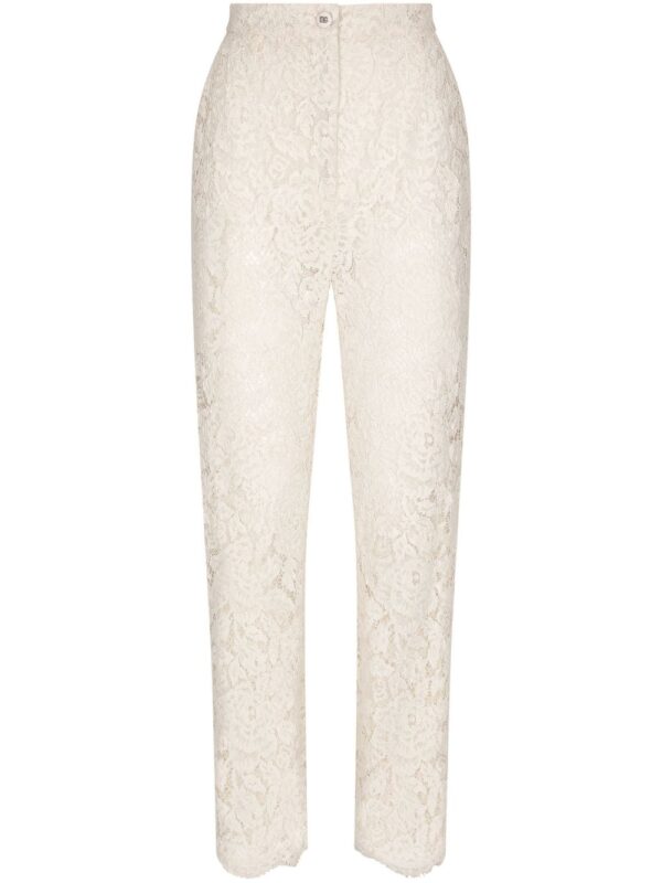 Dolce & Gabbana  floral-lace trousers